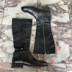 New Frye Melissa Belted Tall Leather Boots Size 6